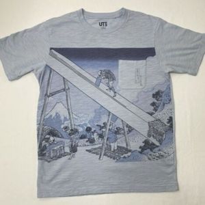 Uniqlo x Hokusai Blue Men's Tee